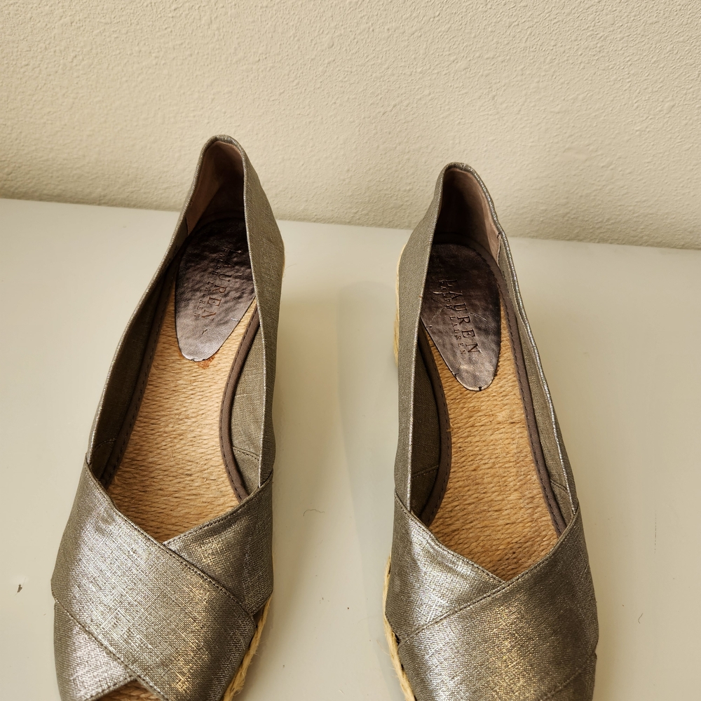 Lauren Ralph Lauren Metallic Espadrilles
